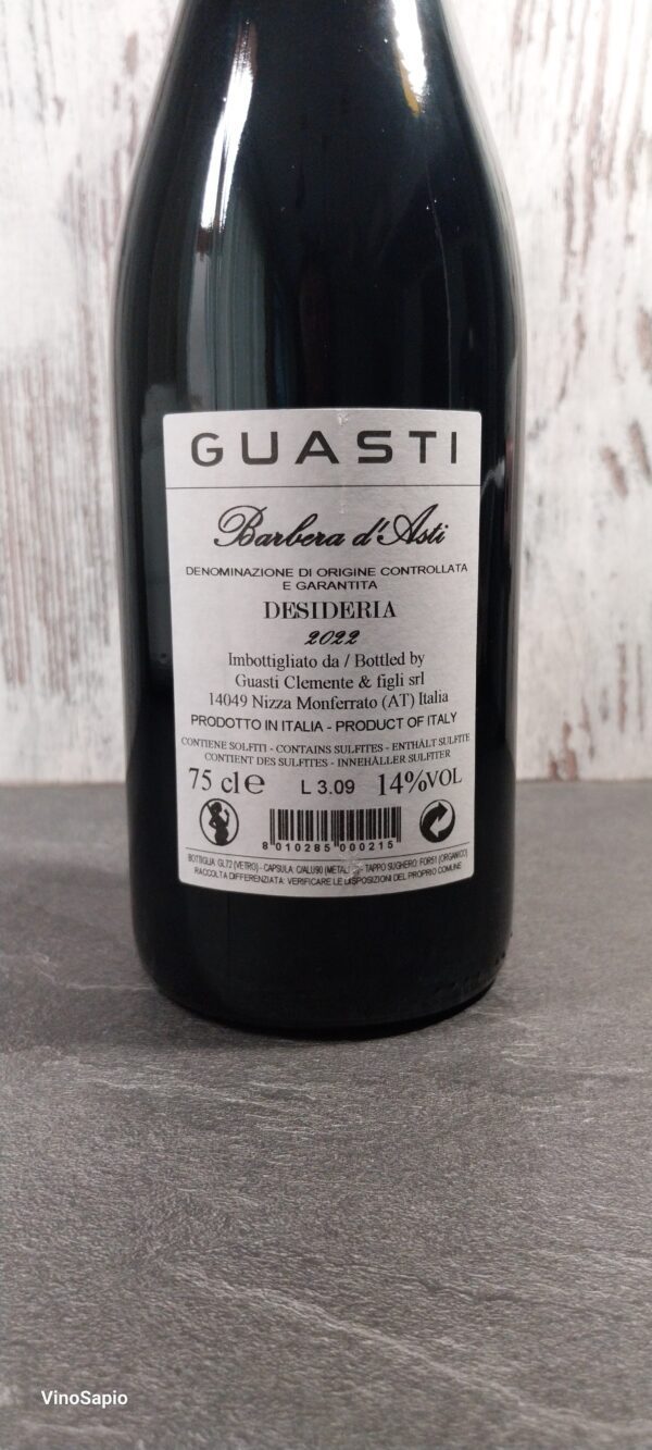 Baebera D'Asti label