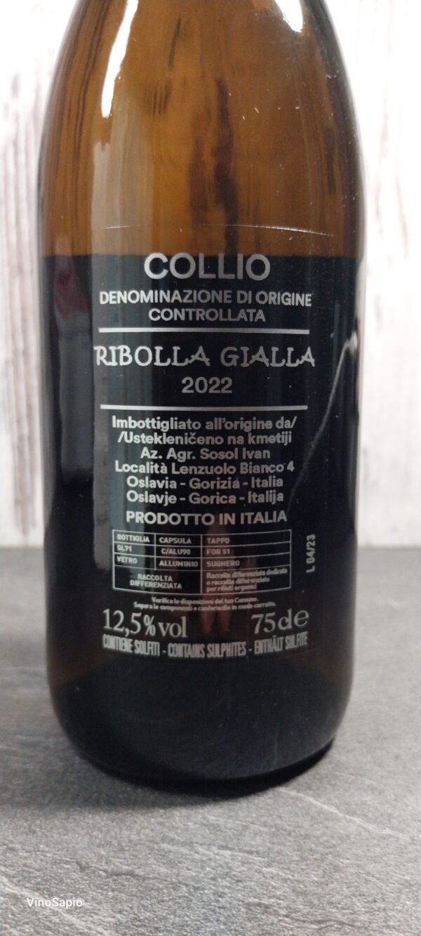 Ribolla Gialla label