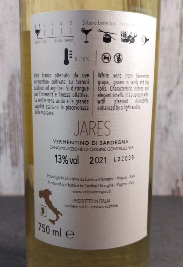 Vermentino DOCG label